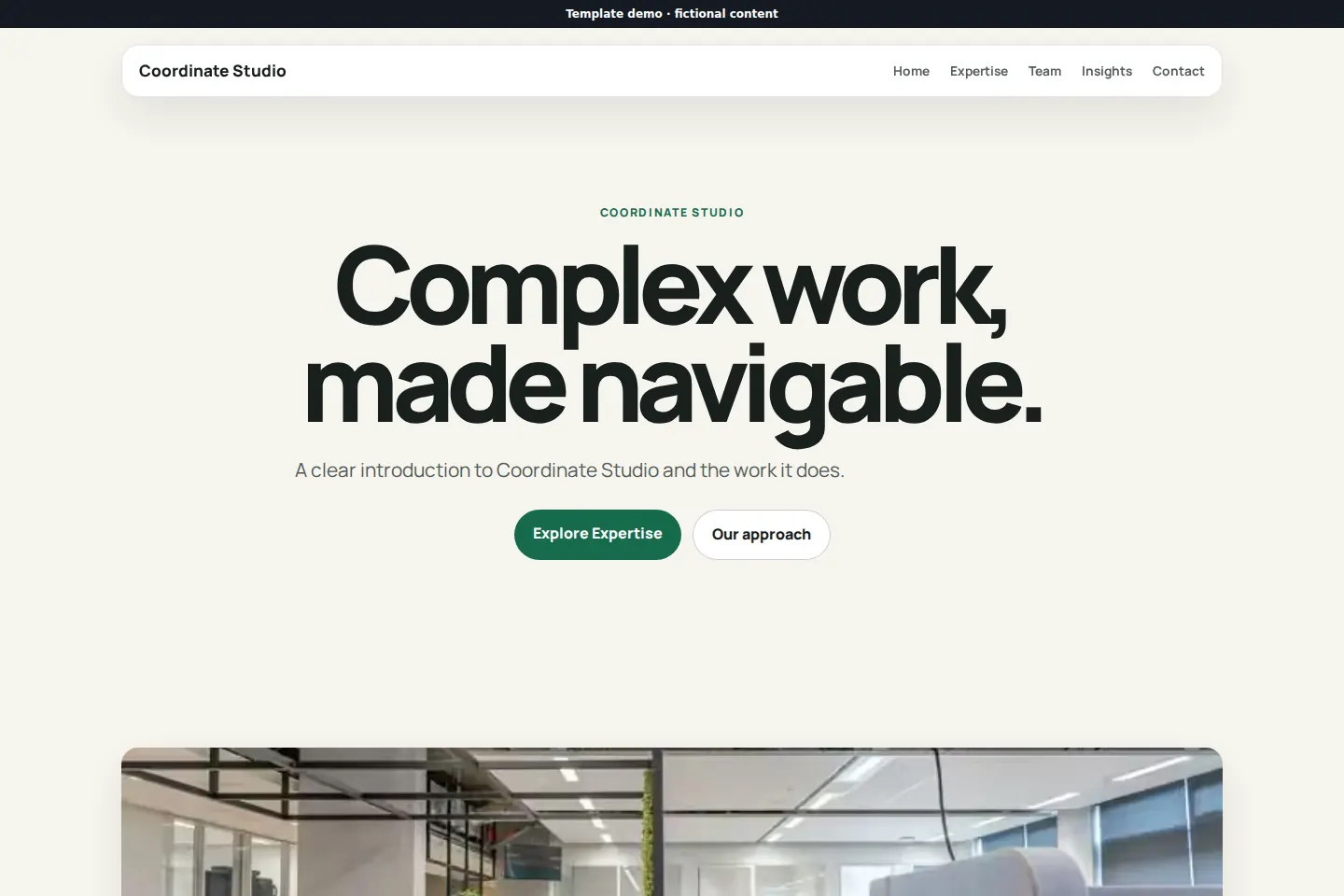 Coordinate template preview