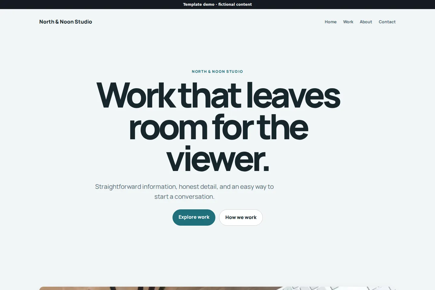 North & Noon template preview