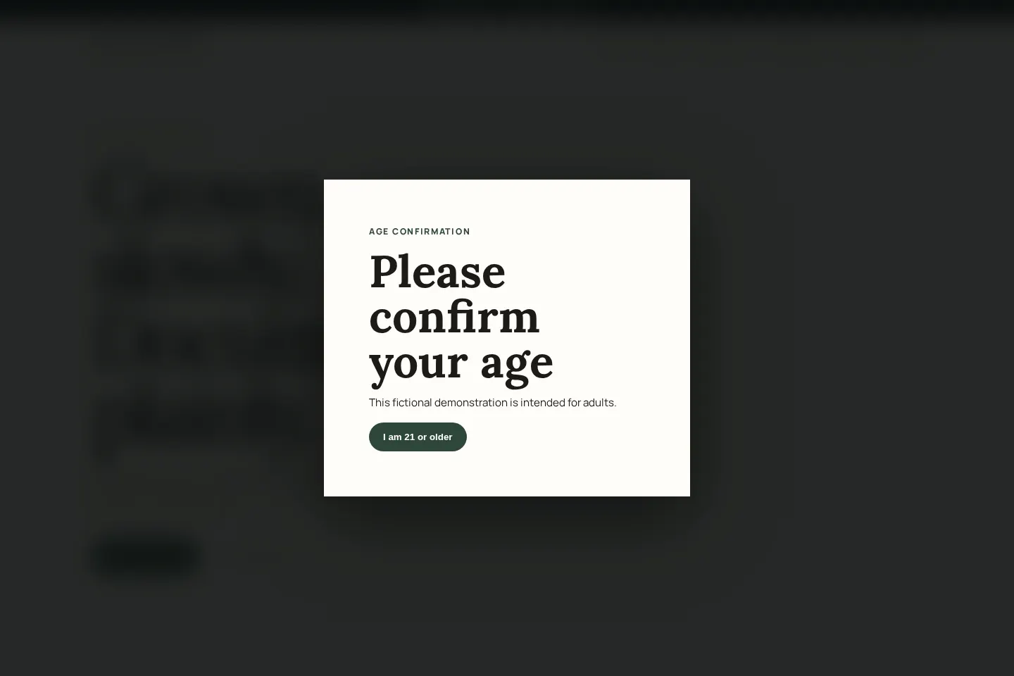 Slow Cure template preview