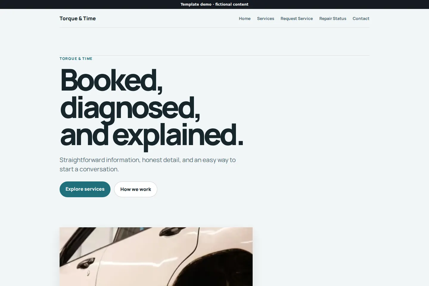 Torque & Time template preview